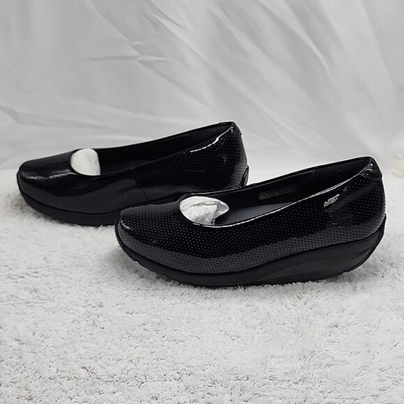 MBT HANI 8 BLACK PATENT LEATHER SLIP ON SHOES SIZE 7-7.5 NIB - Picture 7 of 16